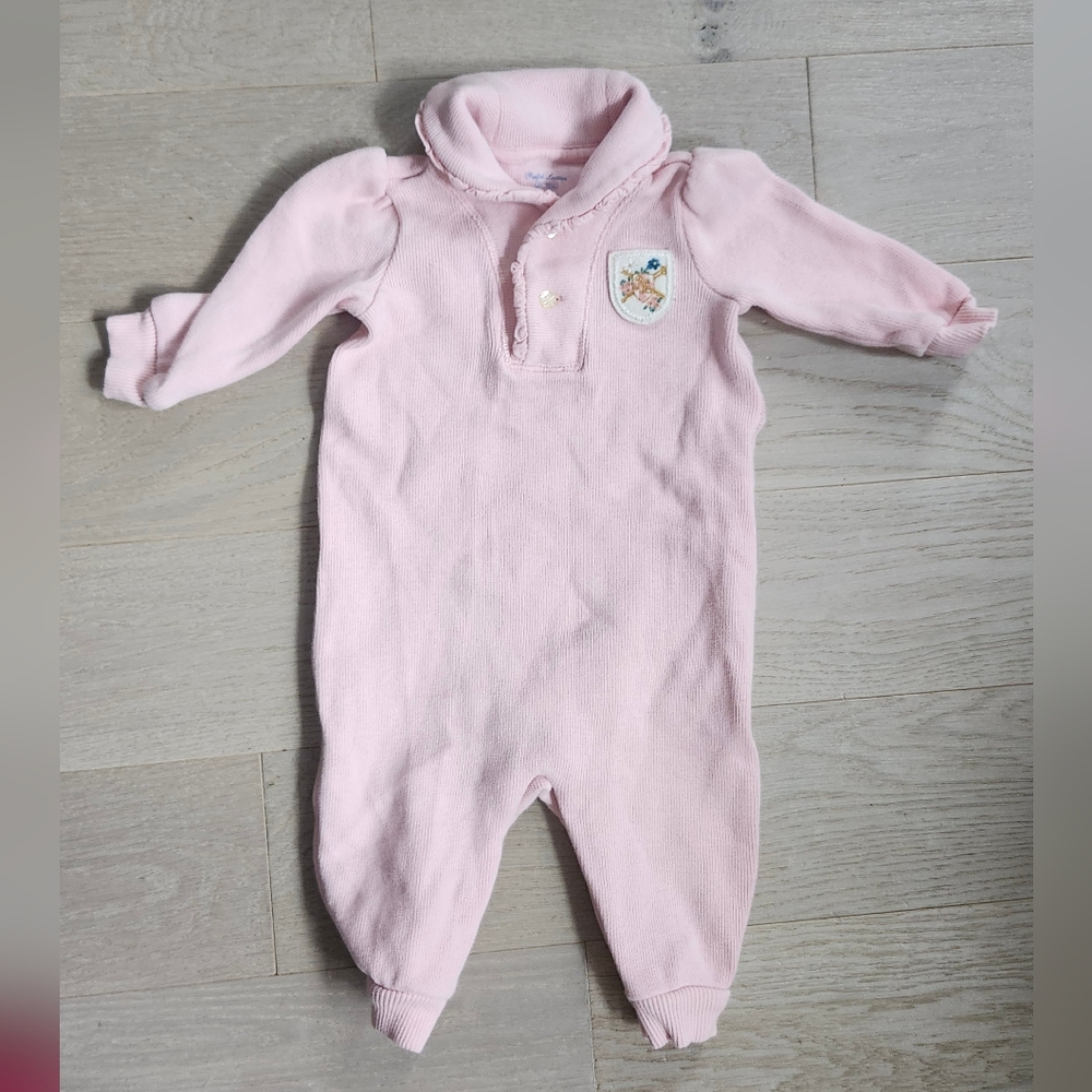Ralph Lauren Pink Romper 6 Months